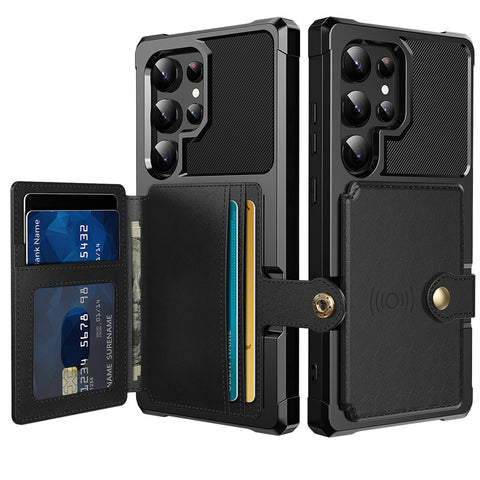 Samsung S25 S24 ultras23F Card Wallet Anti-drop Phone Case Protective Cover