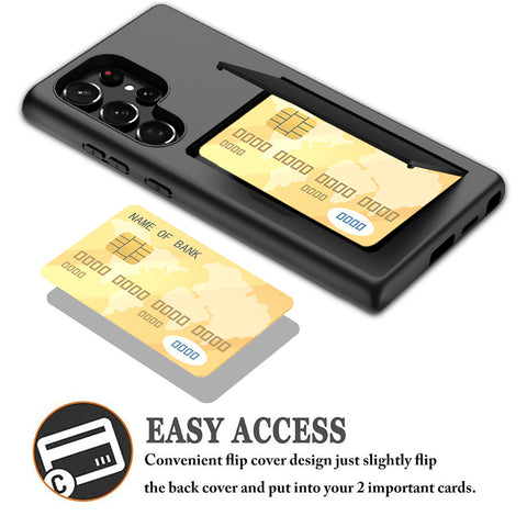 Samsung S24Ultra 2-in-1 card all-inclusive anti-drop phone case