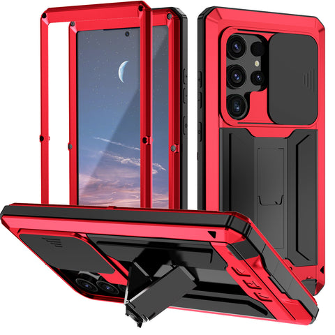 Samsung S25 Ultra silicone metal fall droof phone case