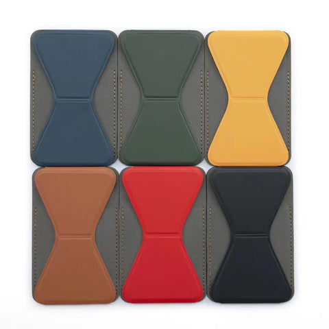 Leather card bag phone holder