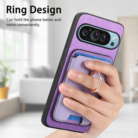 Google 8A Google Pixel9A 9pro Magnetic Card Ring Stand Phone Case