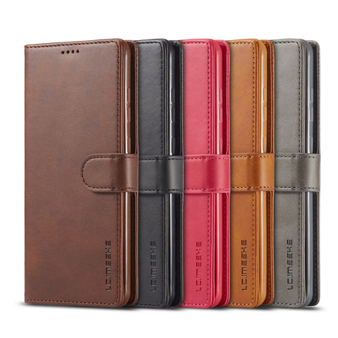 Samsung A56, A55, A15 flip cover card wallet cowhide leather phone case
