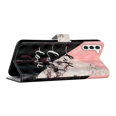 Samsung S23FE A8 3D oil-painted flip cover card wallet protects phone case