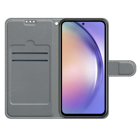 Samsung A54/A14 M53/A33 painted flip cover card wallet mobile phone case
