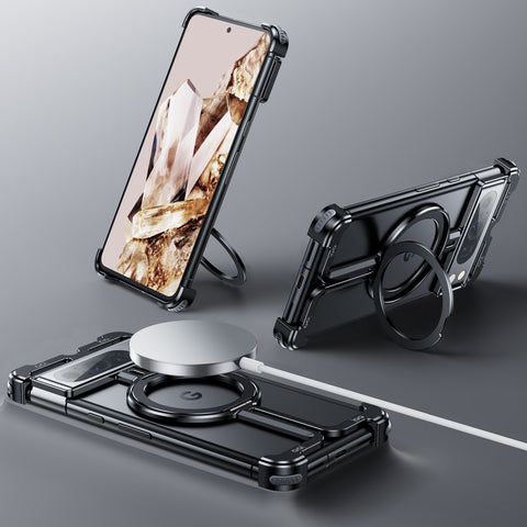 Google Pixel 9 Pro XL Metal magnetic stand phone case