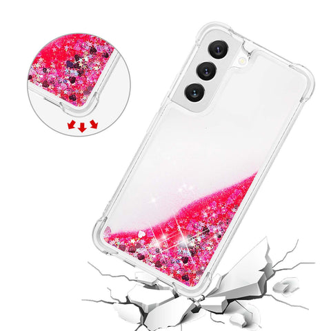Samsung S25 Ultra S23FE TPU four-corner anti-drop and sand-flowing phone case