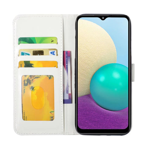 Samsung S23FE A8 3D oil-painted flip cover card wallet protects phone case