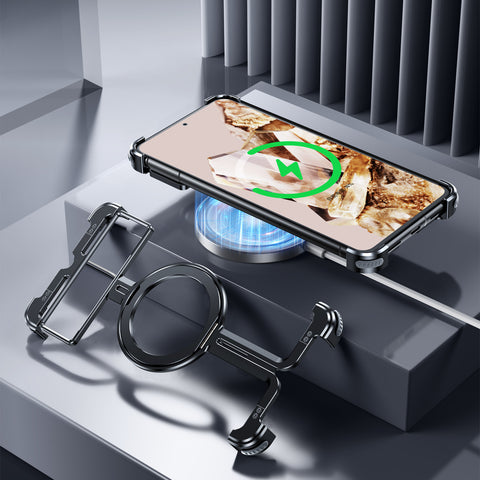 Google Pixel 9 Pro XL Metal magnetic stand phone case