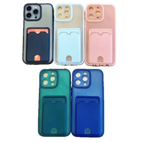 Huawei iPhone Russian three-in-one solid color skin-feel SIM card phone protection phone case