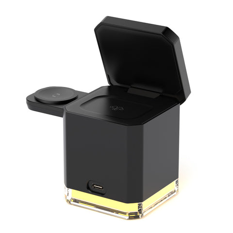 TWS iPhone 12-15 Series 30W Magnetic Charger Folding  LED bottom Base 3in1 Wireless Charger