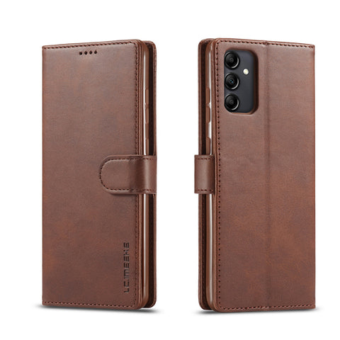 Samsung A56, A55, A15 flip cover card wallet cowhide leather phone case