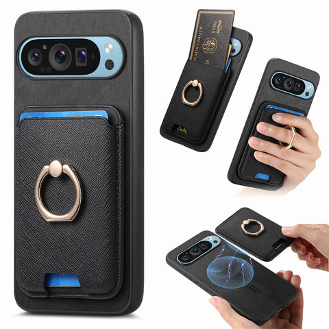 Google 8A Google Pixel9A 9pro Magnetic Card Ring Stand Phone Case