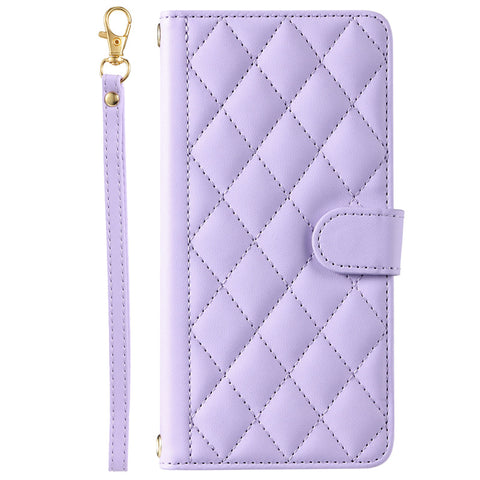 Samsung S24 A55 crossbody card diamond-shaped card slot flip cover phone case