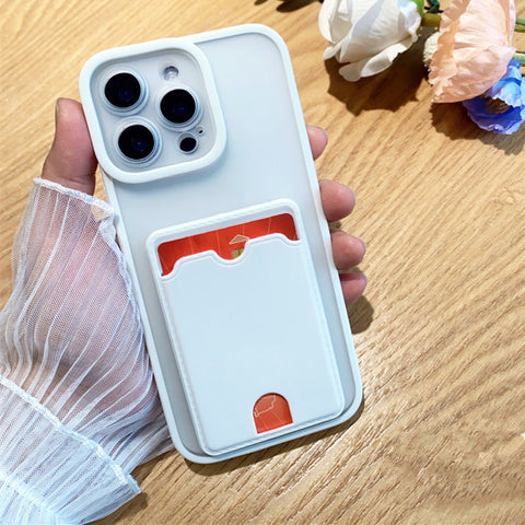 Huawei iPhone Russian three-in-one solid color skin-feel SIM card phone protection phone case