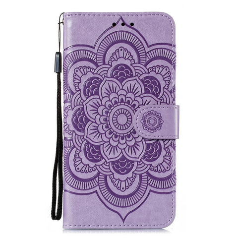 iPhone 16 pro max Mandala flip cover leather full cover anti-drop mobile phone case