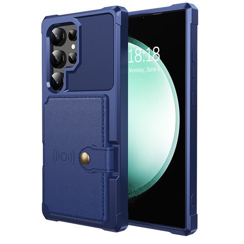 Samsung S25 S24 ultras23F Card Wallet Anti-drop Phone Case Protective Cover