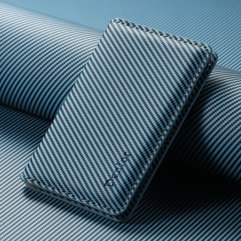 Magnetic leather wallet mobile phone holder