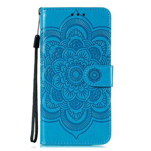 iPhone 16 pro max Mandala flip cover leather full cover anti-drop mobile phone case