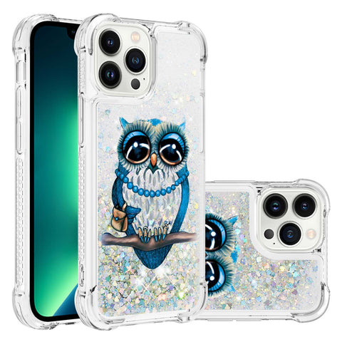 iPhone 16 pro max liquid quicksand four-corner anti-drop protection phone case