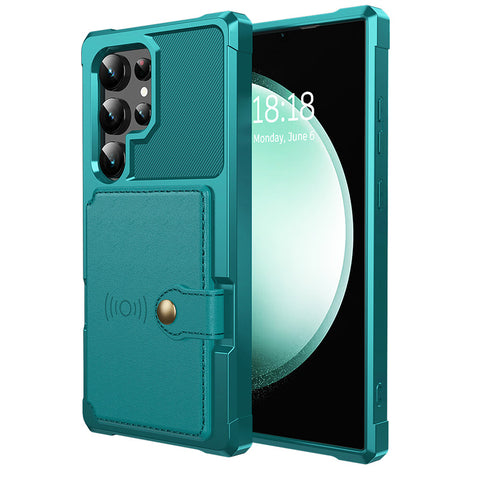 Samsung S25 S24 ultras23F Card Wallet Anti-drop Phone Case Protective Cover