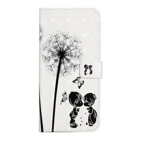 Samsung S23FE A8 3D oil-painted flip cover card wallet protects phone case