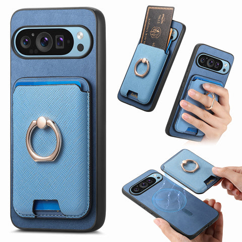 Google 8A Google Pixel9A 9pro Magnetic Card Ring Stand Phone Case