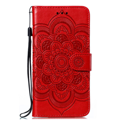 iPhone 16 pro max Mandala flip cover leather full cover anti-drop mobile phone case