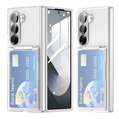 Samsung zfold6 foldable card case holder anti-drop PC mobile phone protective case