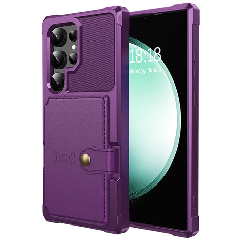Samsung S25 S24 ultras23F Card Wallet Anti-drop Phone Case Protective Cover