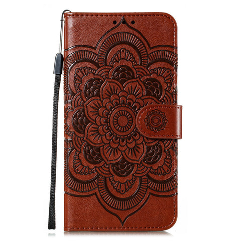 iPhone 16 pro max Mandala flip cover leather full cover anti-drop mobile phone case