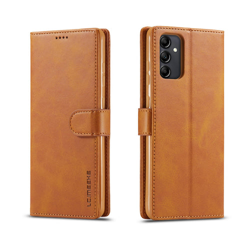 Samsung A56, A55, A15 flip cover card wallet cowhide leather phone case