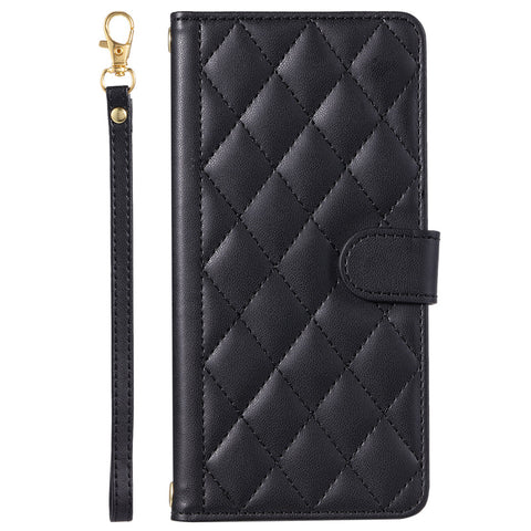 Samsung S24 A55 crossbody card diamond-shaped card slot flip cover phone case