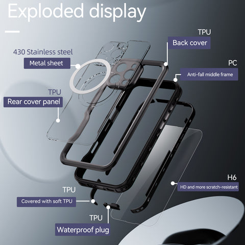 DUP IP68 Waterproof Case for iPhone 16 Pro Max