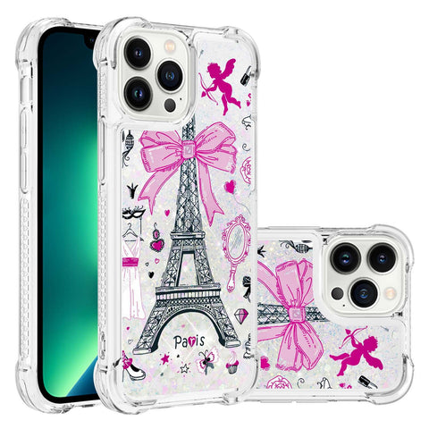 iPhone 16 pro max liquid quicksand four-corner anti-drop protection phone case