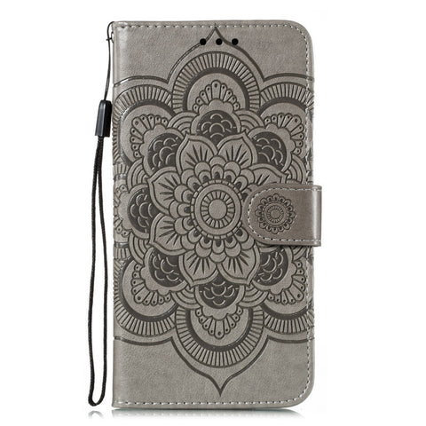 iPhone 16 pro max Mandala flip cover leather full cover anti-drop mobile phone case