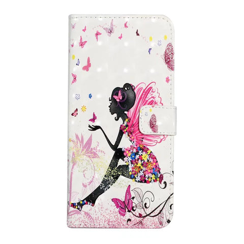 Samsung S23FE A8 3D oil-painted flip cover card wallet protects phone case