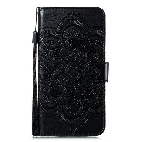 iPhone 16 pro max Mandala flip cover leather full cover anti-drop mobile phone case