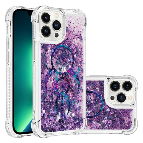 iPhone 16 pro max liquid quicksand four-corner anti-drop protection phone case