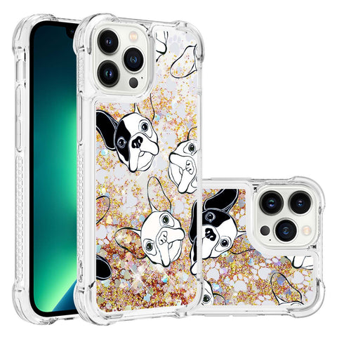 iPhone 16 pro max liquid quicksand four-corner anti-drop protection phone case