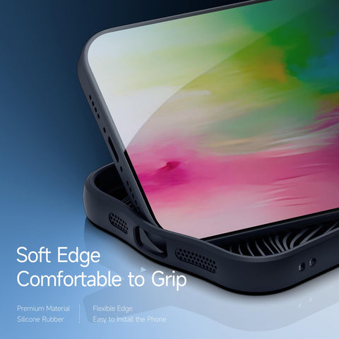iPhone 16 Pro Max/16 Pro/16 Plus/16 Built-in Folding Metal Stand Anti-Fingerprint Soft Edge Grip Phone Case