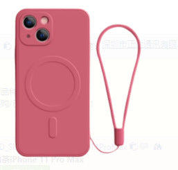 iPhone16 liquid silicone magnetic phone case protective cover