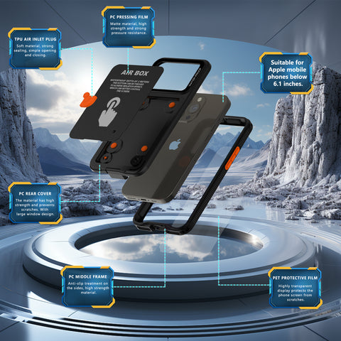iPhone 16 pro max Waterproof Diving Touch Screen Phone Case