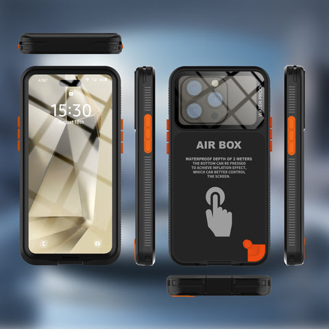 iPhone 16 pro max Waterproof Diving Touch Screen Phone Case