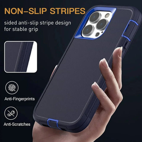iPhone 16 pro max 3 in 1 shockproof phone case