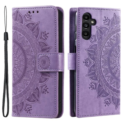 Samsung Galaxy S25 Ultra Imprinted Totem PU Leather Wallet Stand Phone Cover