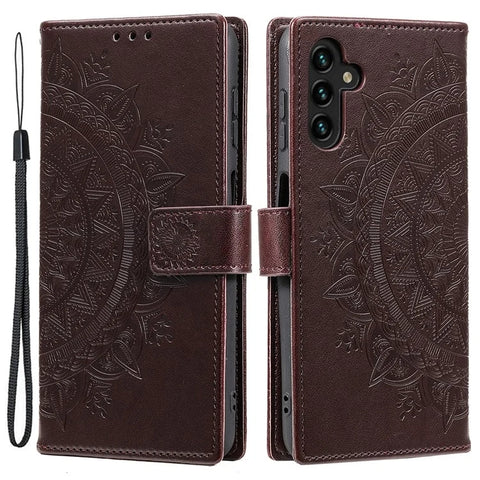 Samsung Galaxy S25 Ultra Imprinted Totem PU Leather Wallet Stand Phone Cover