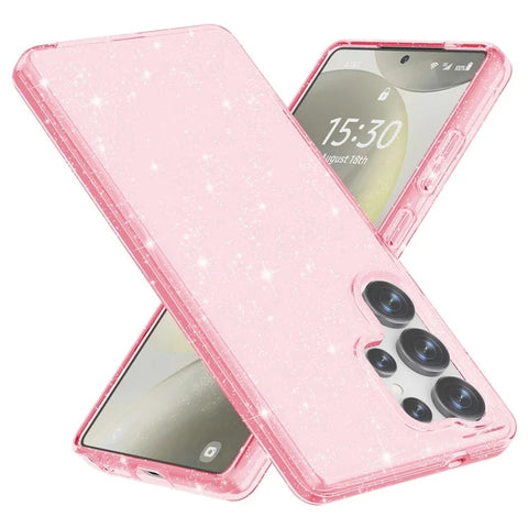 Samsung Galaxy S25 Ultra Case Anti-Scratch PC TPU Sparkly Glitter Phone Cover