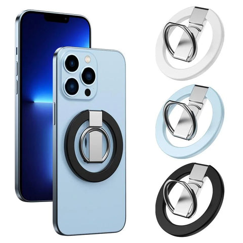 Samsung iPhone Strong Magnetic MagSafe Removable Mobile Phone Grip Kickstand Ring Holder Stand