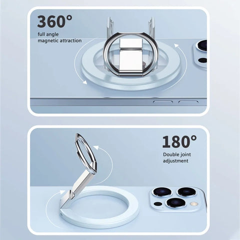 Samsung iPhone Strong Magnetic MagSafe Removable Mobile Phone Grip Kickstand Ring Holder Stand