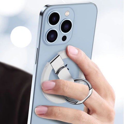 Samsung iPhone Strong Magnetic MagSafe Removable Mobile Phone Grip Kickstand Ring Holder Stand